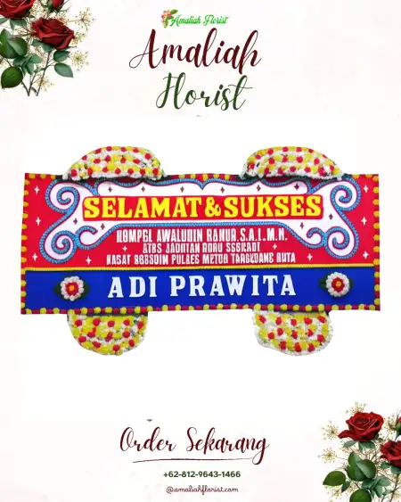 Papan Bunga Ucapan Selamat Bluto